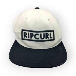Ripcurl Surf  Co Hat Cap Snap Back Adjustable White Wool Blend Embroidered Logo